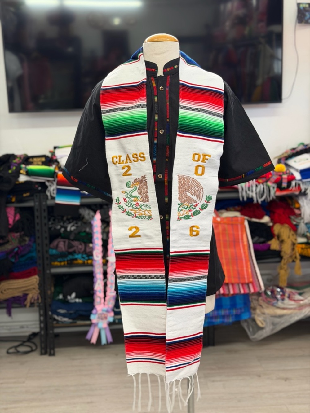 Graduation Class 2026 Mexican sash /stole escudo